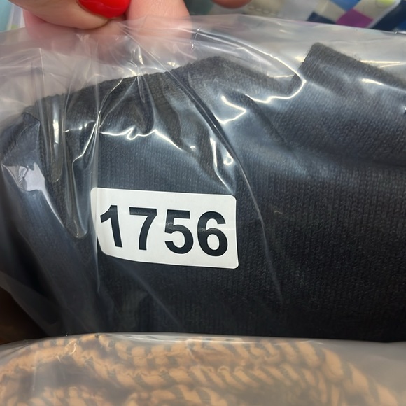 Peruvian Connection Womens L Sweater Dress dark‎ gray V-Neck Pima Cotton Midi - Picture 8 of 8